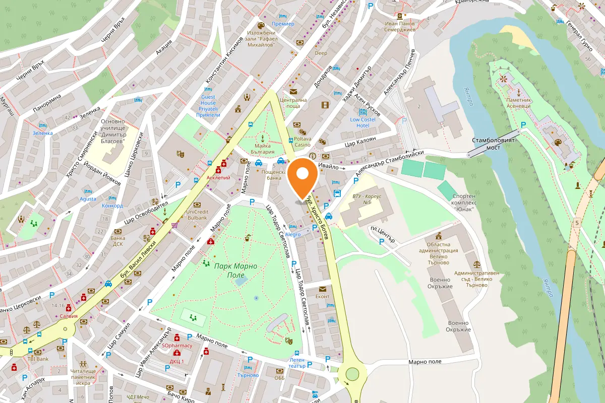 Map: Orange Veliko Tarnovo